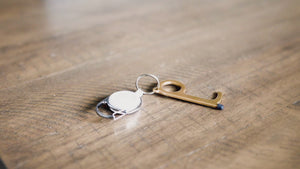 Touchless Keychain Door Opener + Carabiner