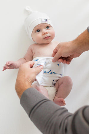 MEMEENO baby belly band for colic, gas, indigestion for boy love him