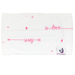 Love Her Belly Band for gas & colic relief pink girl