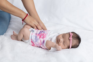 Baby Belly Band - Bouquet - MEMEENO for infant gas, colic relief