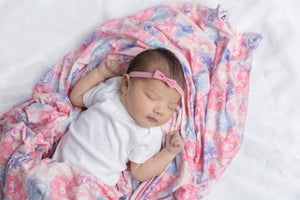 Swaddle & Newborn Blanket - Bouquet - MEMEENO