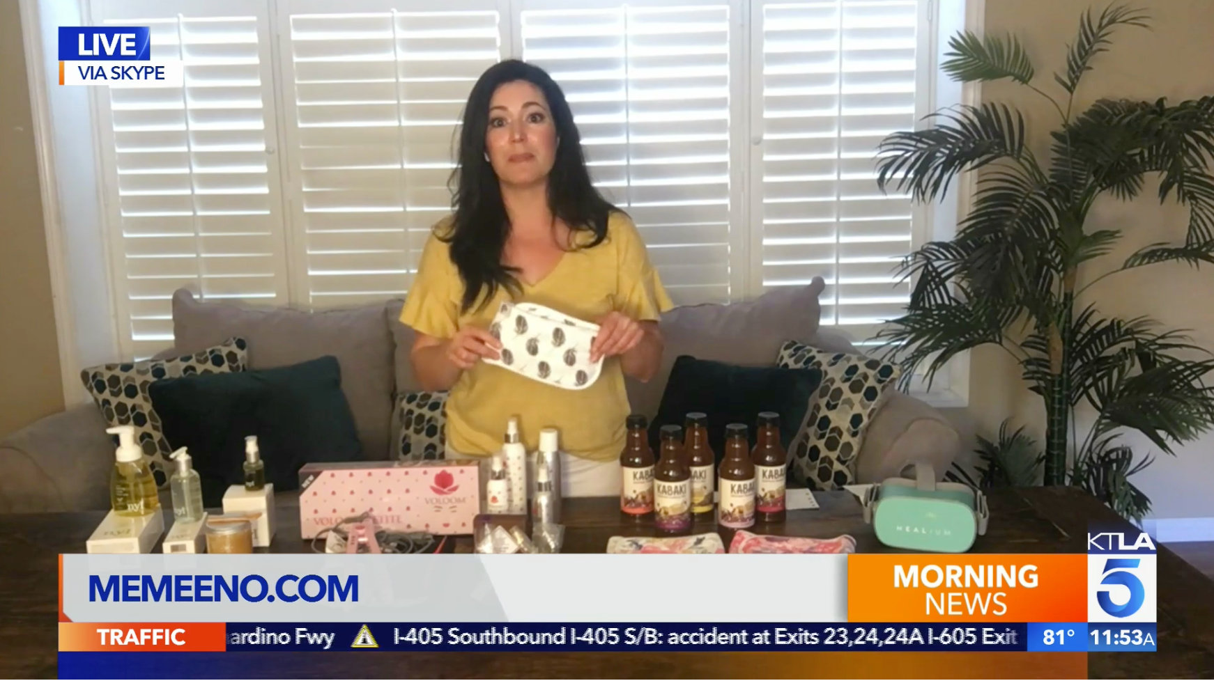 MEMEENO Baby Belly Bands on KTLA TV News
