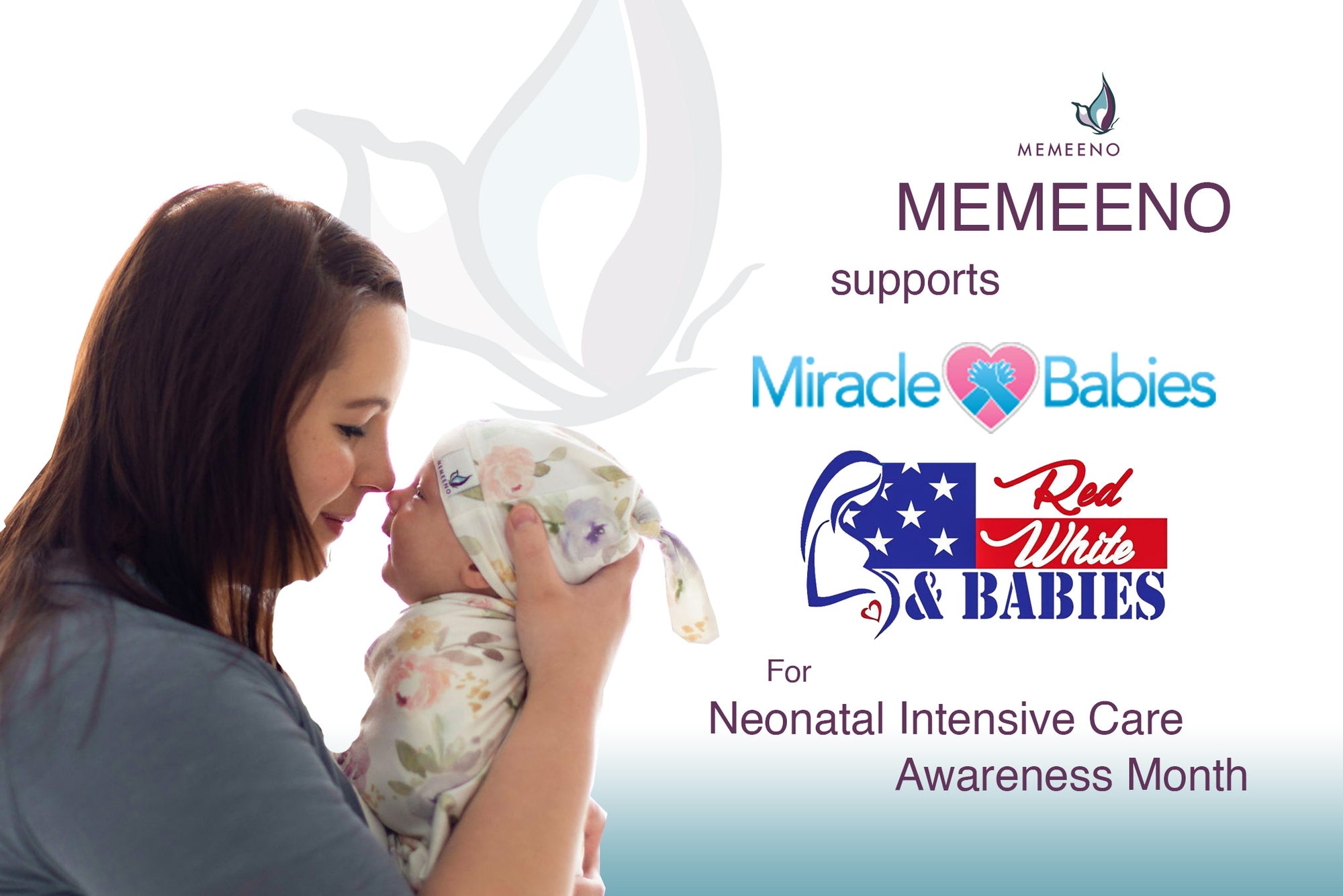 MEMEENO support Miracle Babies, Red White Babies