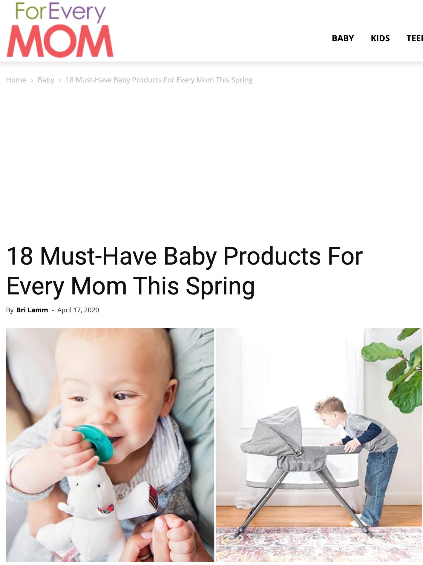 18 Must-Have Baby Products - MEMEENO Featured on foreverymom.com