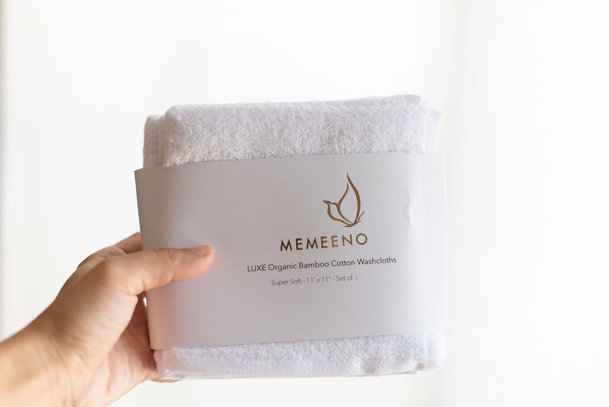 Organic Super Soft Bamboo Washcloths (set of 5)