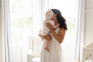 sleepy fox top knot hat for newborns