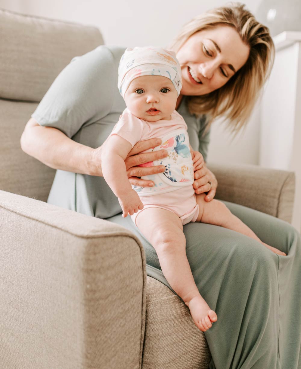 memeeno baby top knot hat aquarelle 