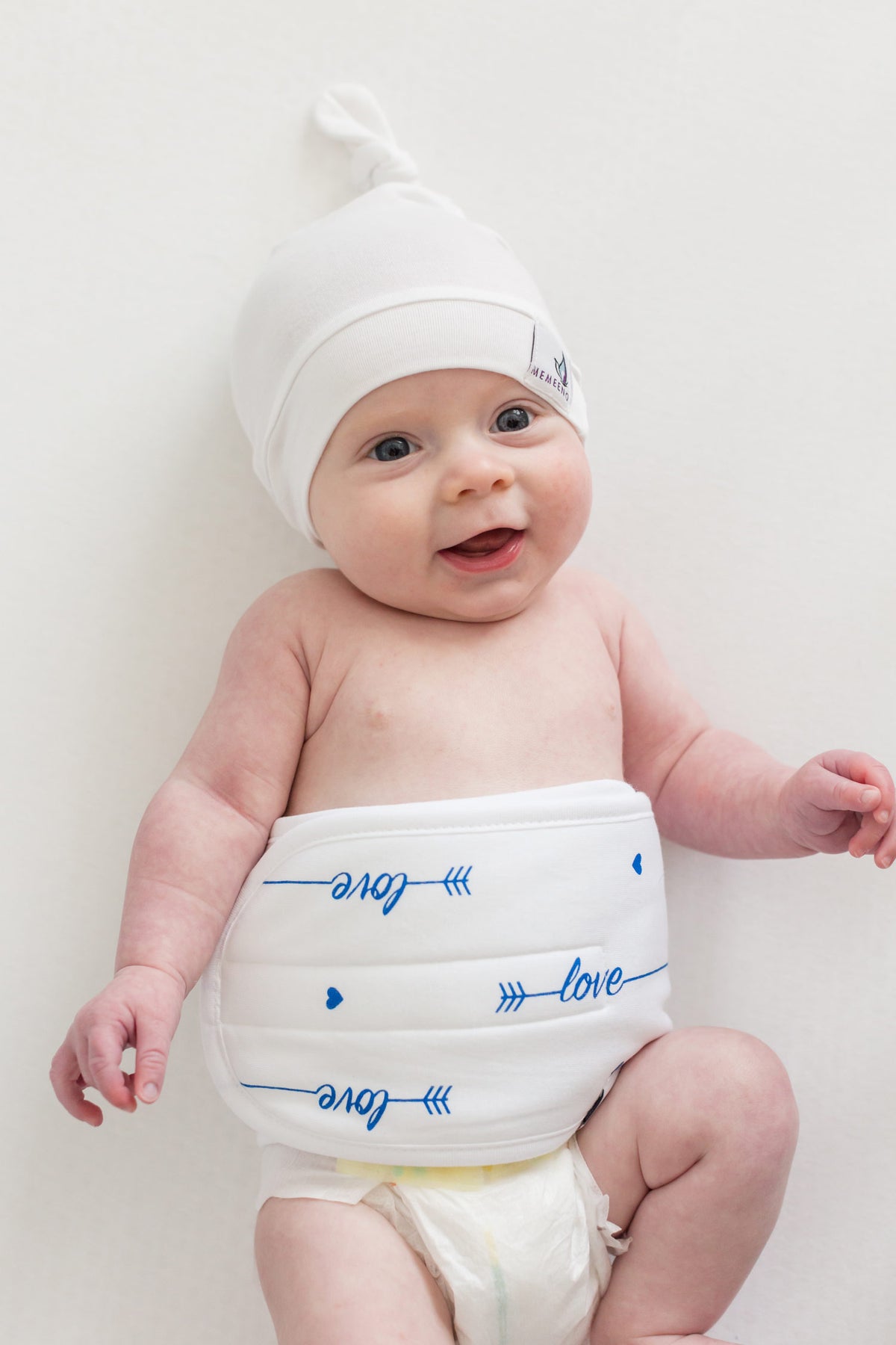 MEMEENO baby belly band for colic, gas, indigestion for boy love him
