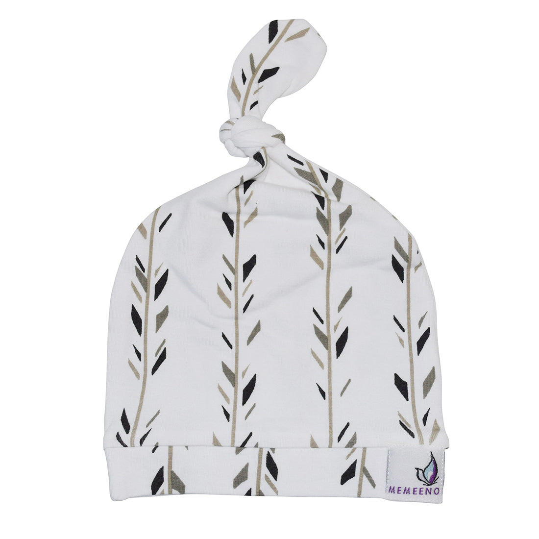 feathers baby newborn top knot hat