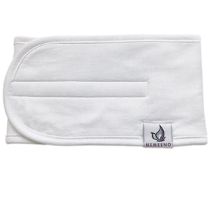 product photo of Baby belly band for belly button colic, gas, colic remedy white for boy or girl