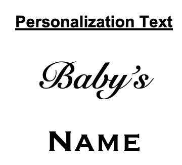 Personalized Name