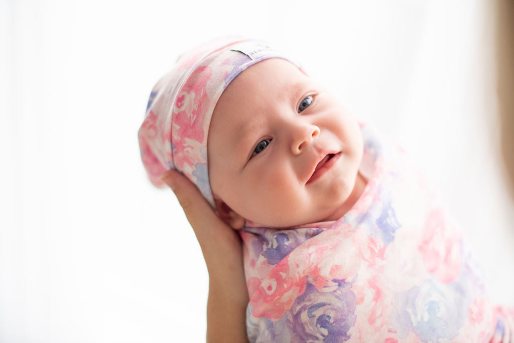 Swaddle & Newborn Blanket - Bouquet - MEMEENO