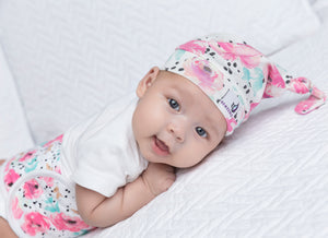 Newborn Top Knot Hat - Bloom - MEMEENO