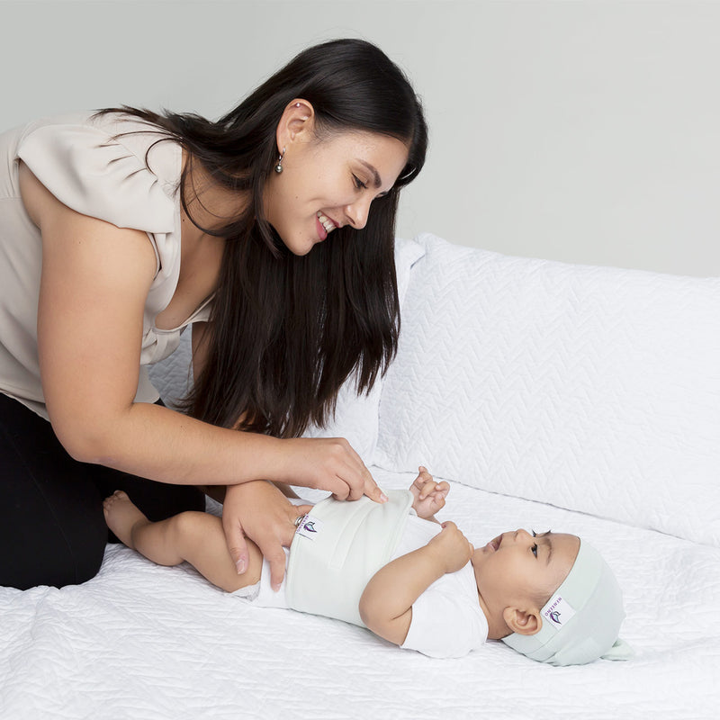 Colic & Gas Relief Baby Belly Band Sage MEMEENO