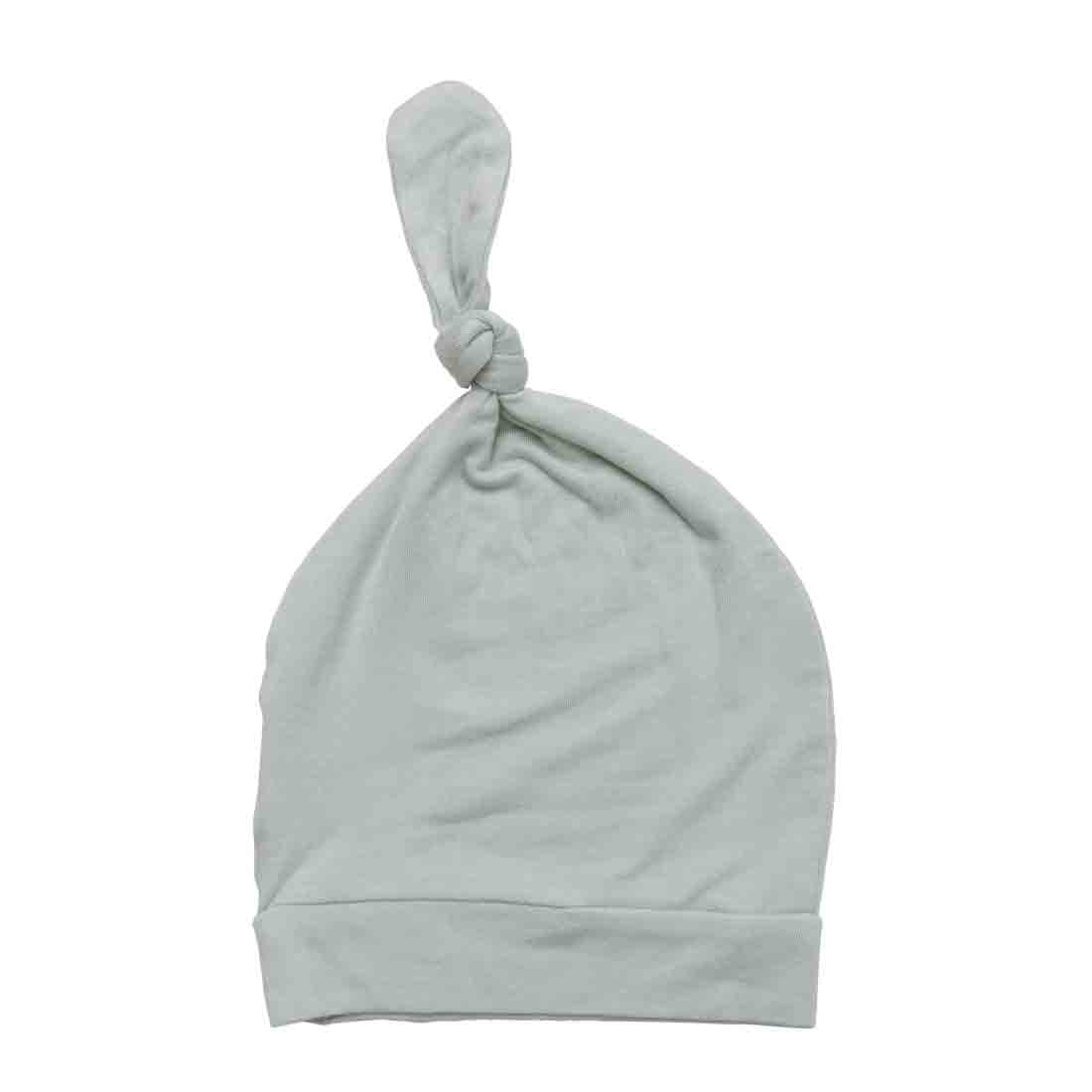 Newborn Top Knot Hat - Sage - MEMEENO