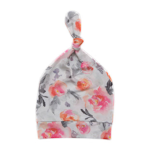 Newborn Top Knot Hats - Floral - MEMEENO