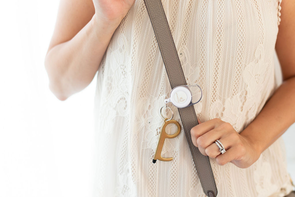 Touchless Keychain Door Opener + Carabiner