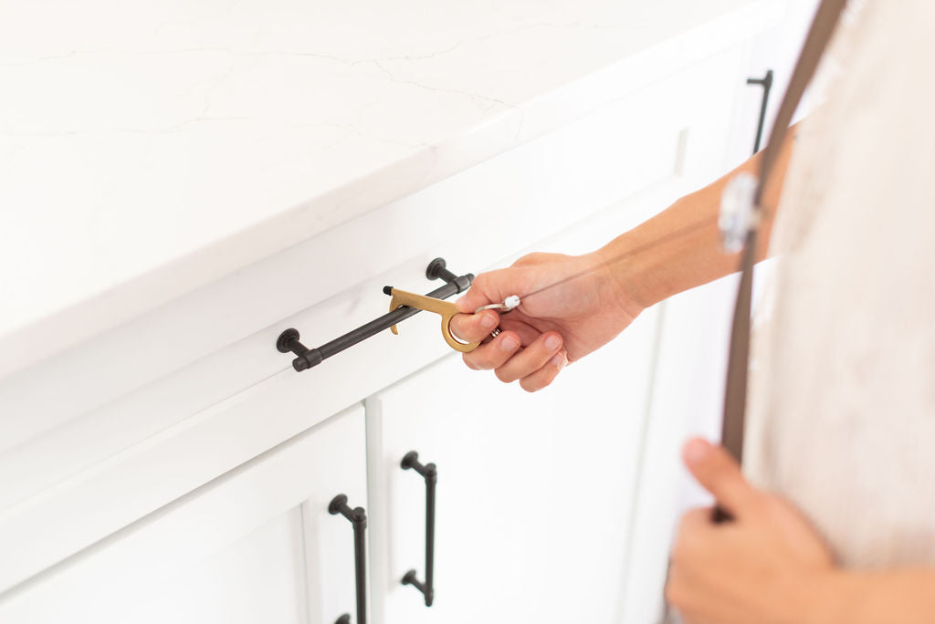 Touchless Keychain Door Opener + Carabiner