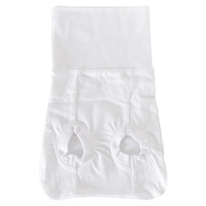 product photo of white organic cotton memeeno baby belly bloomer