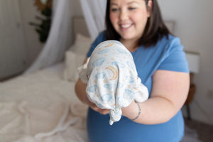 Newborn Top Knot Hat - Luna