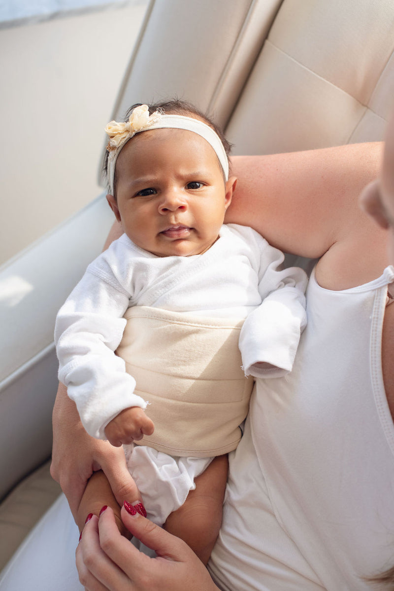 Colic & Gas Relief Baby Belly Band Naturelle MEMEENO